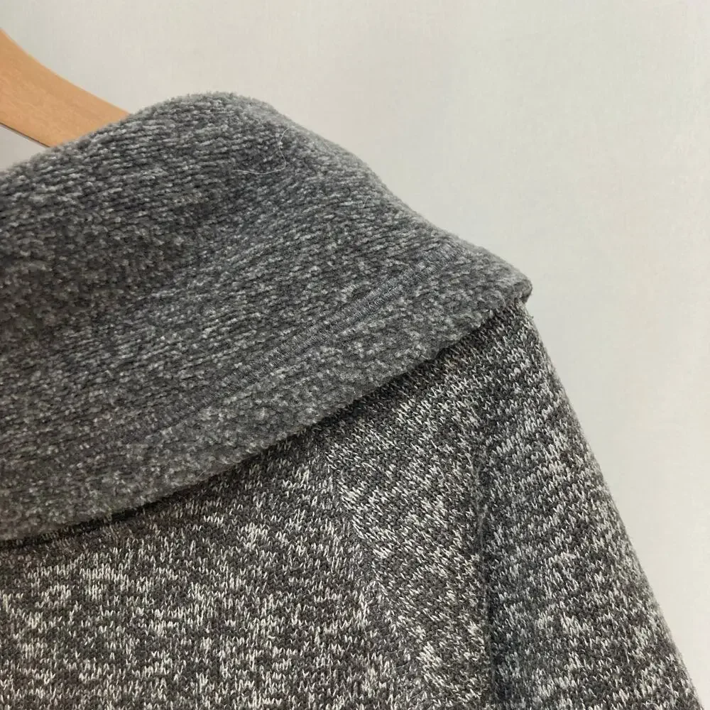 Ideology Cozy Heather Gray Cowl Neck Pullover Activewear Athleisure Sweater